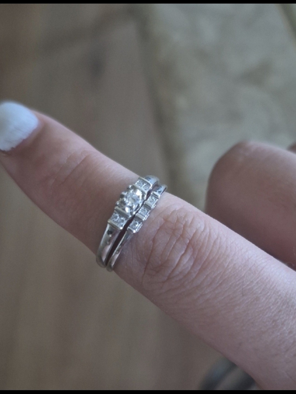 Ring Set - White Gold 10k